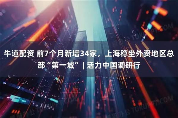 牛道配资 前7个月新增34家，上海稳坐外资地区总部“第一城” | 活力中国调研行