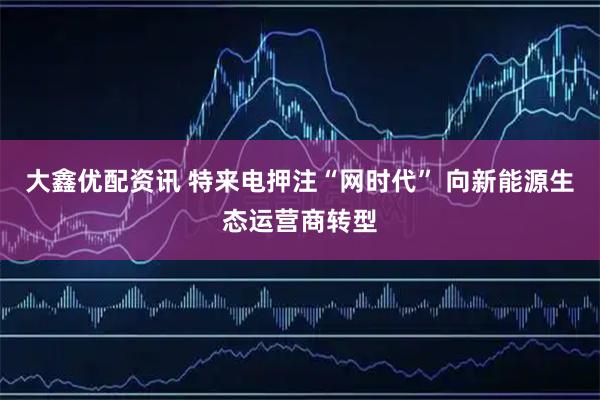 大鑫优配资讯 特来电押注“网时代” 向新能源生态运营商转型